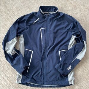 Sunice Men's Navy and Light Gray Golf Jacket Windbreaker